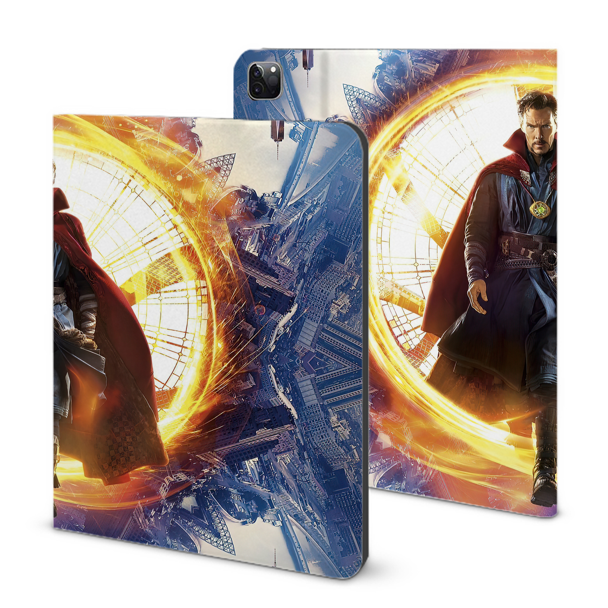 （画像用） アベンジャーズ The Avengers IPad ケース ブック型 PUレザー TPU 耐衝撃 軽量 薄型 ペン収納なし 全面保護 IPad 各モデル対応